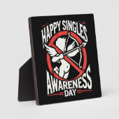 Gelukkige Singles Awareness Day, Anti Valentijnsda Fotoplaat (Voorkant)