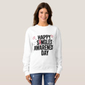 Gelukkige Singles Bewustzijnsdag Vier Zelfliefde Trui (Voorkant volledig)