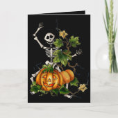 GELUKKIGE SKELET & HEFBOOM DOOR SHARON SHARPE KAART (Voorkant)