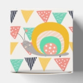 Gelukkige slak op driehoeken bedankdoosjes (Bovenkant)