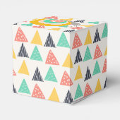 Gelukkige slak op driehoeken bedankdoosjes (Achterkant)