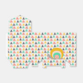 Gelukkige slak op driehoeken bedankdoosjes (Uitgevouwen)