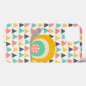 Gelukkige slak op driehoeken Case-Mate iPhone case (Achterkant (horizontaal))