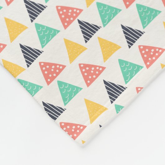 Gelukkige slak op driehoeken fleece deken (Hoek)