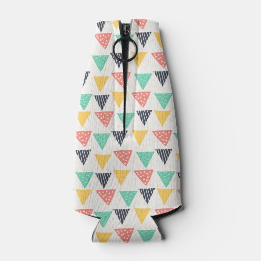 Gelukkige slak op driehoeken flesjeskoeler (Achterkant)