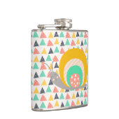 Gelukkige slak op driehoeken heupfles (Rechts)