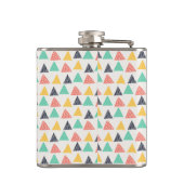 Gelukkige slak op driehoeken heupfles (Achterkant)