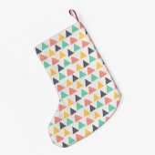 Gelukkige slak op driehoeken kleine kerstsok (Achterkant (Hangend))