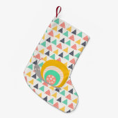 Gelukkige slak op driehoeken kleine kerstsok (Voorkant (Hangend))