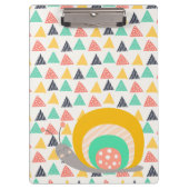 Gelukkige slak op driehoeken klembord (Voorkant)