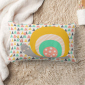 Gelukkige slak op driehoeken kussen (Deken)