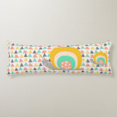 Gelukkige slak op driehoeken lichaamskussen (Voorkant)