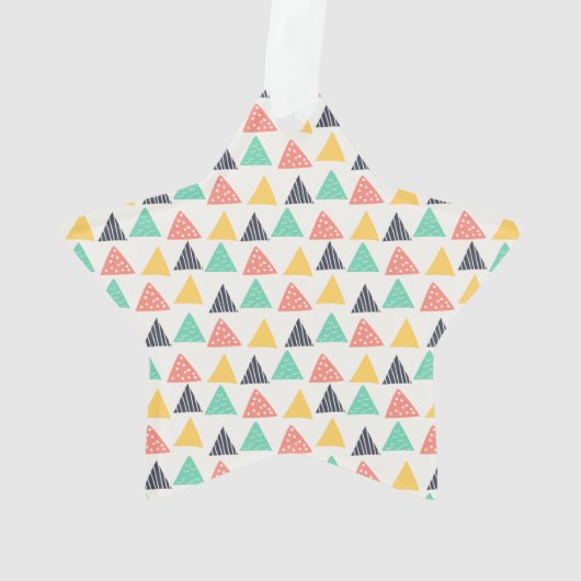 Gelukkige slak op driehoeken ornament (achterkant)