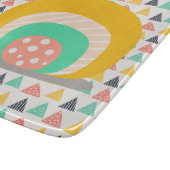 Gelukkige slak op driehoeken snijplank (Hoek)