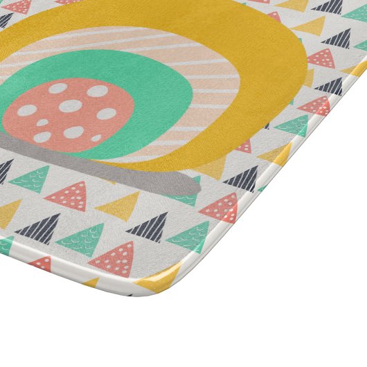 Gelukkige slak op driehoeken snijplank (Hoek)