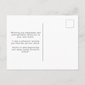 Gelukkige sluitingsdag makelaar Minimalistisch Per Briefkaart (Achterkant)