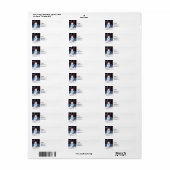 Gelukkige Sneeuwman Etiket (Full Sheet)
