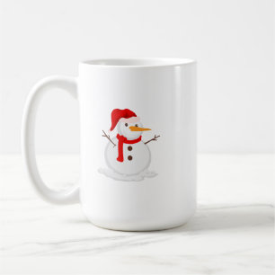 Gelukkige Sneeuwman in een Kerstman Hoed Koffiemok