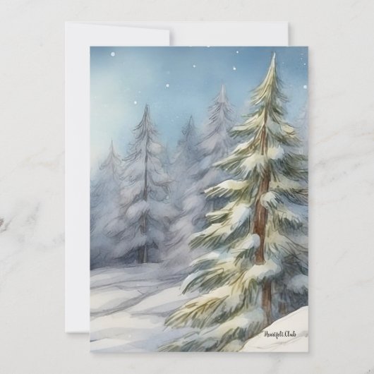 Gelukkige Sneeuwman Kaart (Achterkant)