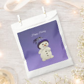 Gelukkige sneeuwman, vakantie bedankzakje (Geknipt)