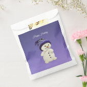 Gelukkige sneeuwman, vakantie bedankzakje (Gezegeld)