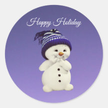 Gelukkige sneeuwman, vakantie