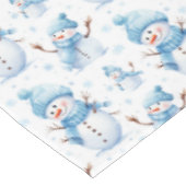 Gelukkige Sneeuwmannen Tafelkleed (Gekanteld)