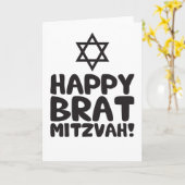 Gelukkige Snotaap Mitzvah (Bar/Knuppel Mitzvah) Kaart (Gele Bloem)
