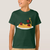 Gelukkige Spaghetti en Vleesballetjes T-shirt (Voorkant)