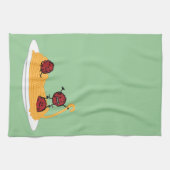 Gelukkige Spaghetti en Vleesballetjes Theedoek (Horizontaal)
