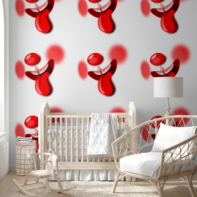 Gelukkige speelse clown grappig behang (Kinderen)