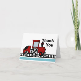 Gelukkige Sporen Choo Choo Bedankkaart