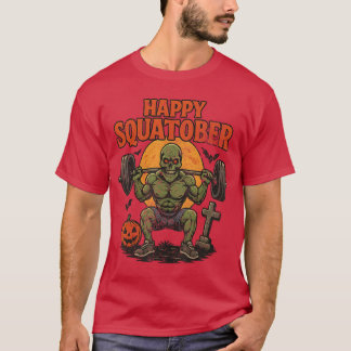 Gelukkige Squatober Been Dag Uitdaging Vintage Hal T-shirt