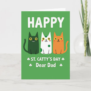 Gelukkige St. Catsby-dag papa kaart