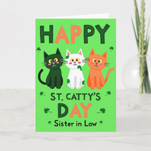 Gelukkige St Cattys Dag Zuster Kaart