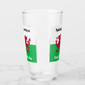 Gelukkige St. David's Day Rode Draak Welse vlag Glas (Rechts)