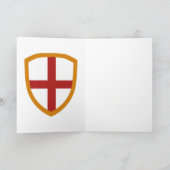 Gelukkige St.George's Day Saint George en de draak Kaart (Binnen)