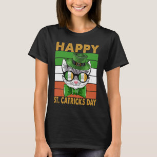 Gelukkige St. Kat Kattenstreken Dag Kabouter Patr T-shirt