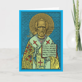 Gelukkige St. Nicholas Day! Feestdagen Kaart