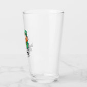 Gelukkige St. Paddys Dag Lachende Leprechaun Bier Glas (Links)