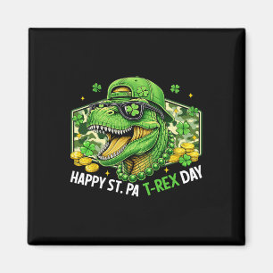 Gelukkige St Pat-rex Dag Dinosaur Camo St Patricks Magneet