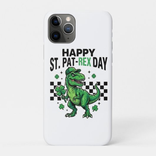 Gelukkige St. Pat-Rex Dag Dinosaurus Feest Case-Mate iPhone Case (Achterkant)