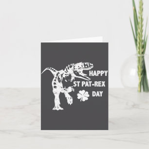 Gelukkige St. Pat-rex Dag Grappige T-rex Dinosaur Kaart