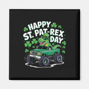 Gelukkige St Pat-rex Patricks Dag Dinosaur Monster Magneet