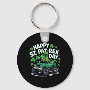Gelukkige St Pat-rex Patricks Dag Dinosaur Monster Sleutelhanger