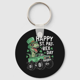 Gelukkige St Pat-rex Patricks Dag Dinosaur Monster Sleutelhanger