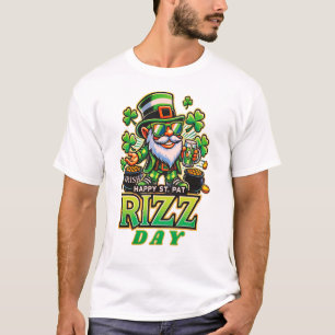 Gelukkige St. Pat Rizz Dag Grappige Cadeaus voor S T-shirt