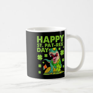 Gelukkige St Pat T-rex Dag Dinosaurus St Patricks  Koffiemok