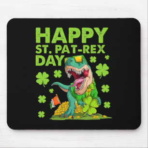 Gelukkige St Pat T-rex Dag Dinosaurus St Patricks  Muismat