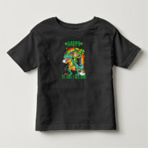 Gelukkige St Pat Trex Dag Dinosaurus Peuter St Pat